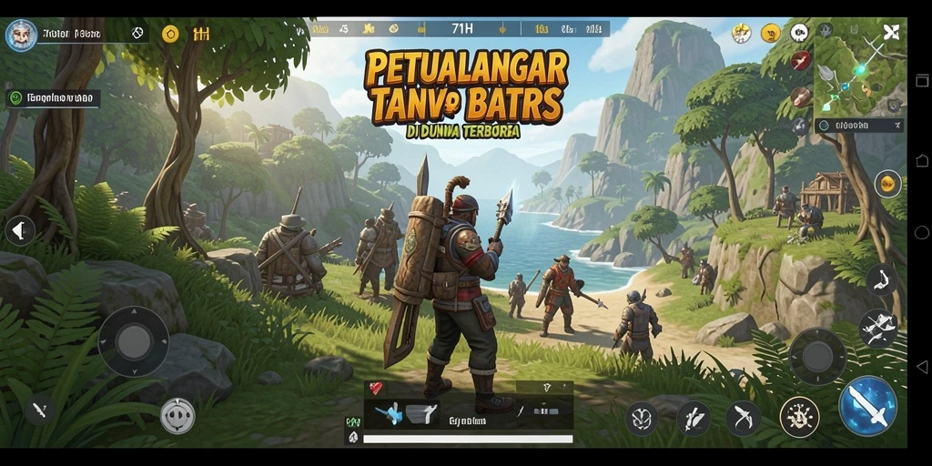Screenshot 71H menunjukkan aksi seru dalam dunia terbuka.