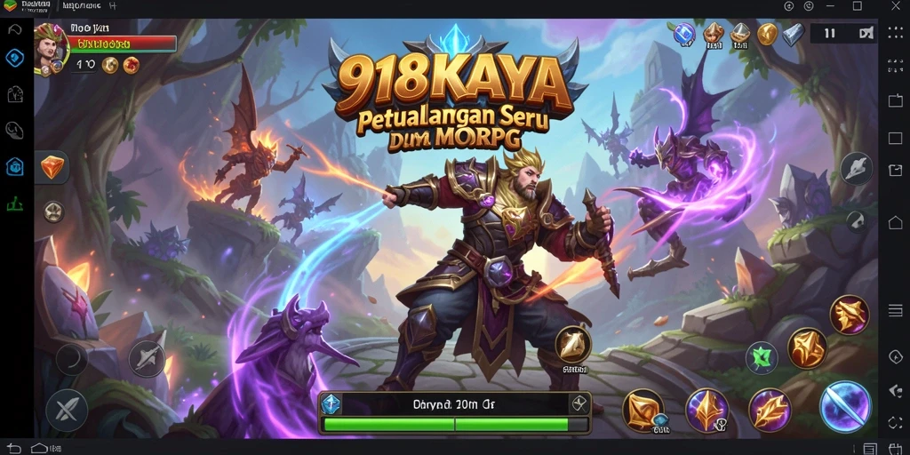 Screenshot menampilkan aksi seru dalam gameplay MMORPG di 918KAYA.