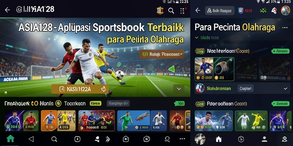 Tampilan menarik dari gameplay Sportsbook ASIA128 dengan berbagai opsi taruhan.