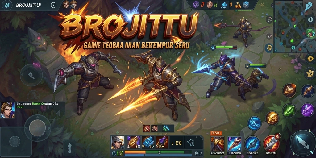 Tangkapan layar menunjukkan ketegangan pertempuran dalam game MOBA yang seru.