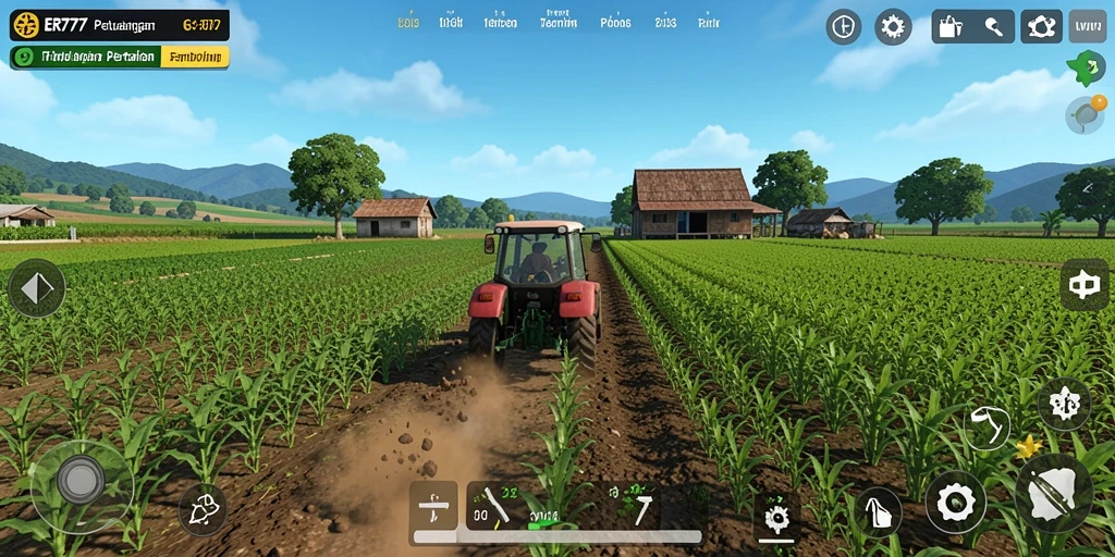 Tampilan gameplay ER777 yang menakjubkan dan menarik dalam bertani.