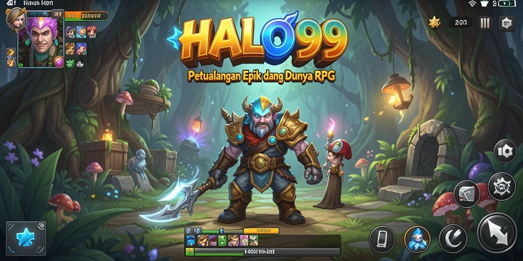 Tampilan gameplay HALO99 yang menakjubkan dalam dunia RPG.
