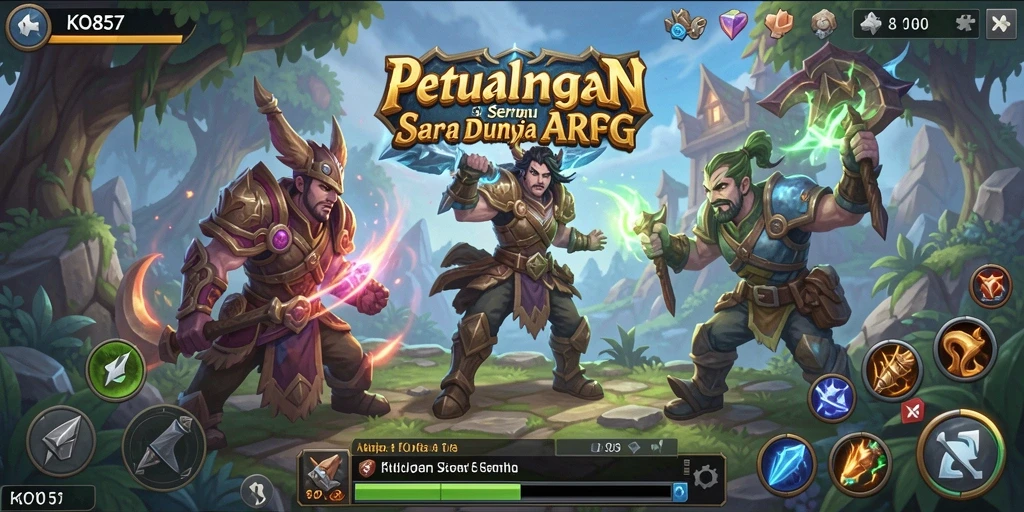 Tampilan gameplay seru di dunia fantasi KO857 dengan aksi mendebarkan.