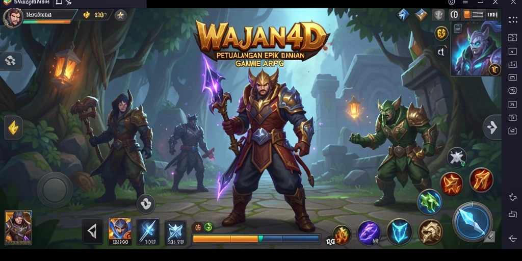 Tangkapan layar menampilkan pertarungan epik dalam game ARPG.